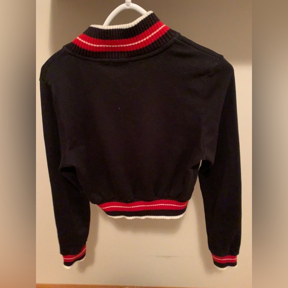 Garage black and red cropped sweater - Picture 2 of 2